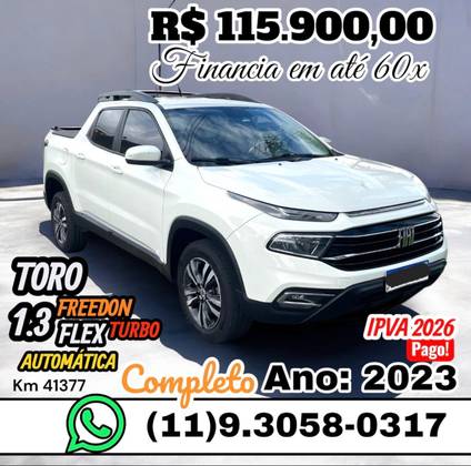 FIAT TORO 1.3 TURBO 270 FLEX FREEDOM AT6